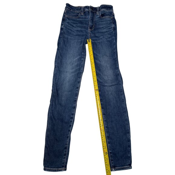 American Eagle Super Hi-Rise Jegging Next Level Stretch Jeans Size 00 - Picture 4 of 9